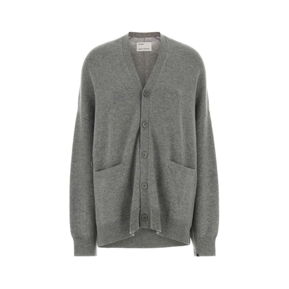 Extreme Cashmere Women Grey Stretch Cashmere Blend Nâ°24 Oversize Cardigan